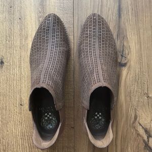 Vince Camuto brown leather booties